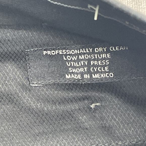 Jos A Bank Sig Collection Fits Mens 35x30 Gray Dress Pants Pleated Cuffed Wool - Picture 8 of 9